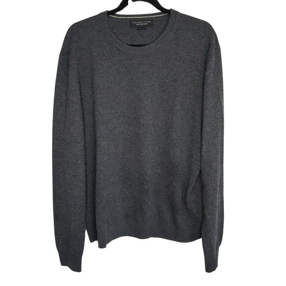 Bloomingdales Mens Store Cashmere Sweater XL Crew Neck Preppy Minimalist Classic - Picture 1 of 8